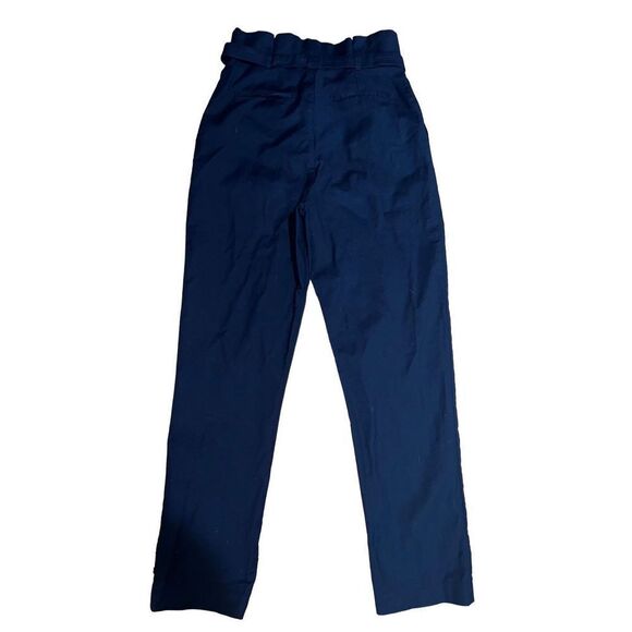 Ted Baker High Paper Bag Waist Tapered Black Trouser Pants size 6 - Picture 4 of 13